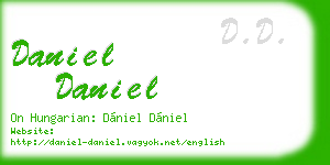 daniel daniel business card